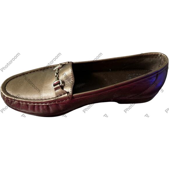 SAS Metro Womens Size 11 W Bronze Leather Horsebit Slip On Loafers Shoes - Picture 1 of 6